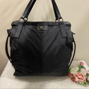 💯 Authentic Burberry  Nylon Canvas Tote